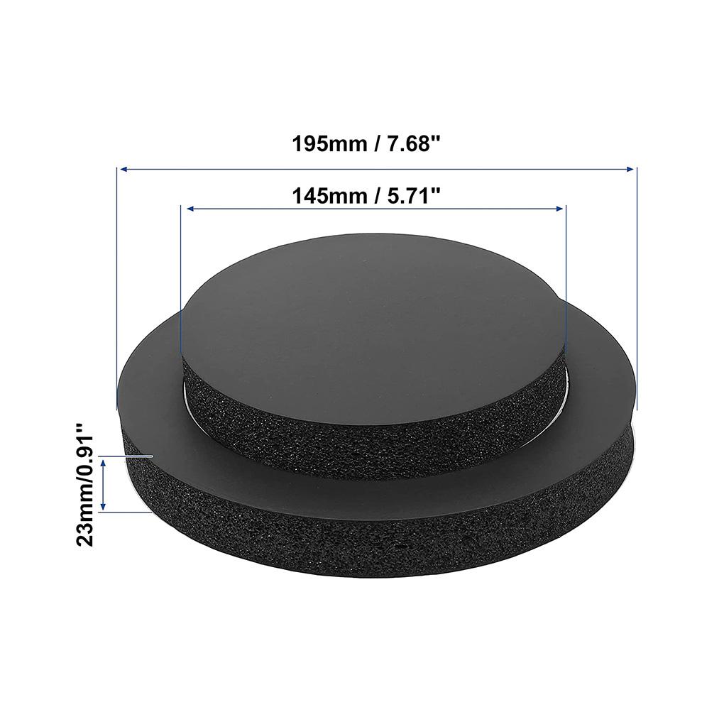 4 Pieces Car Door Speaker Sound Deadening Rings Circular Pad Circle