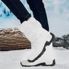 36-46 Winter Men's Plus Velvet High-top Outdoor Shoes Women's Large Size Hiking Shoes Plus Fur Warm Hiking Boots