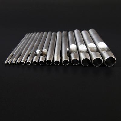 Läder Puncher Hålpackning Cutter Punch Set Verktyg Rundad DIY 10ST Hållbar Ny