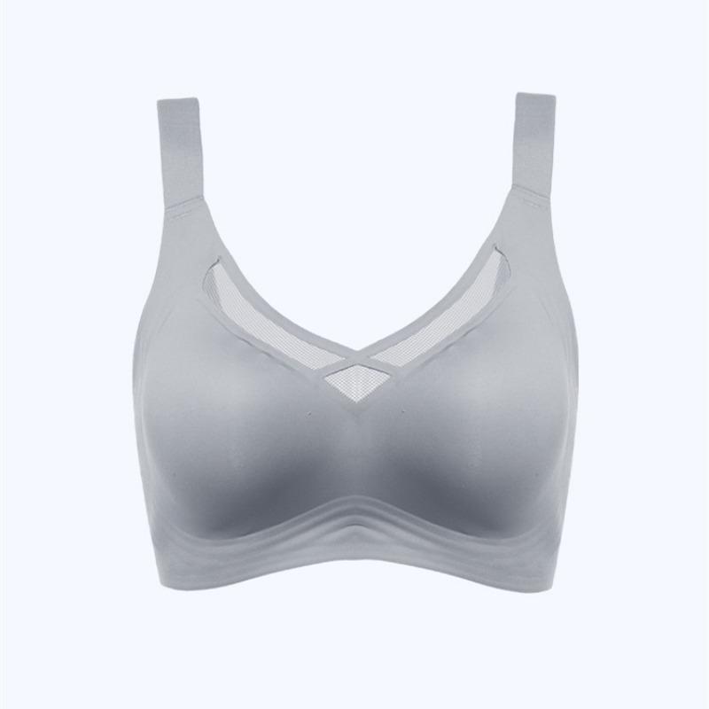 Plus Size Seamless Thin Light Wireless Bra For Women