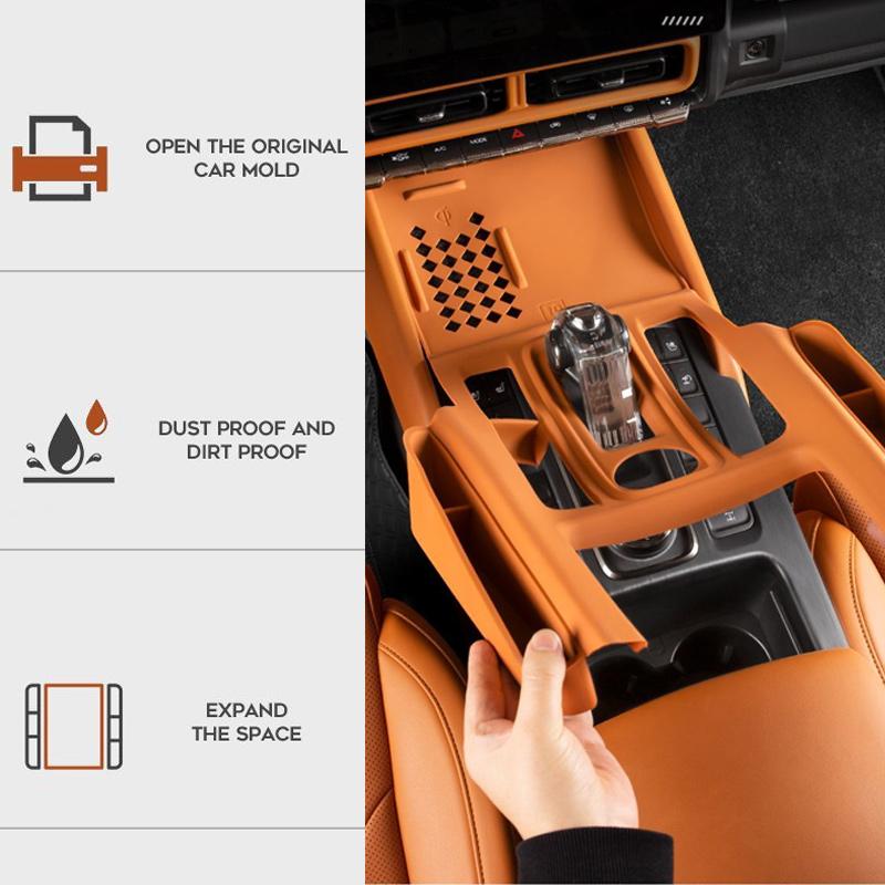 For HAVAL H9 Accessories MK2 2024 2025 2026 Car Central Control Storage Box Silicone Water Cup Mobile Phone Holder Interior