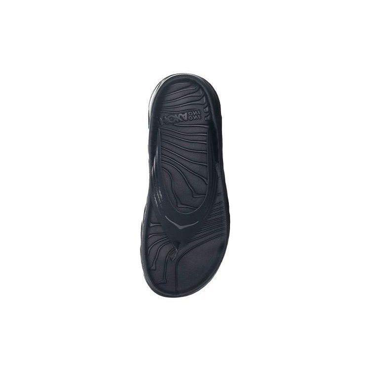 HOKA One One Ora Recovery Flip Black Dark Gull Grey 1099675-BDGGR