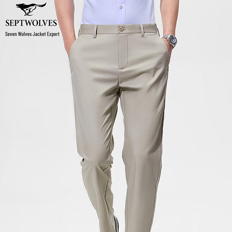 SEPTWOLVES Men s Spring Linen Blend Casual Pants 35A