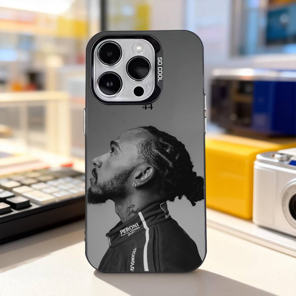 

44 L-Lewis H-Hamilton-n Cool Phone Case For iPhone 17,16,15,14,13,12,11,Pro,XS,Max,Plus,Mini,SE4,E Black Matte Shockproof Cover iPhone16pro