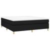 Boxspringbed met Matras Zwart 180 x 200 cm Stof