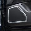 4 Stück für Porsche Macan 2015- Silber Edelstahl Tür Lautsprecher Horn Ring Rahmen Abdeckung Zierleiste