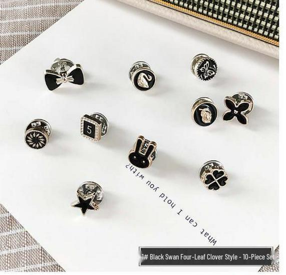 Mini Floral Anti-Exposure Brooch Pin - Cardigan, Scarf & Collar Accessory