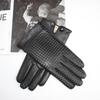 Men's Imported Sheepskin Gloves with Touch Screen and High-end Genuine Leather Woven Gloves