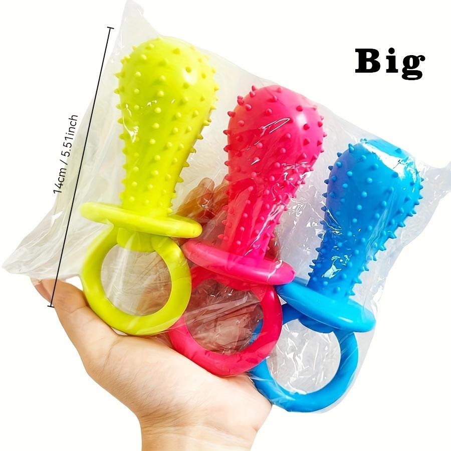 

Игрушка-пустышка для домашних животных, резиновая, для щенков, собак, кошек, молярная соска, игрушка для чистки зубов с колокольчиком внутри L-3pcs