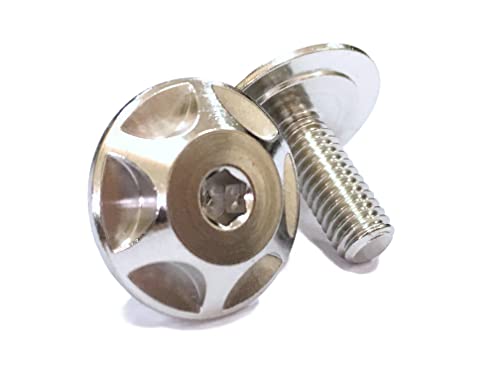 

[COTRAX] Болт для номера из нержавеющей стали, колесного типа, M6 x P1.0, 15 мм, набор из 2 шт., размер японского автомобиля, на заказ, наряд, модификация, мотоцикл, скутер