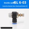 Trachea Connector PC8-02 Male Thread Quick Elbow Insert Pneumatic Throttle Valve