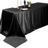 Rectangle Wedding Satin Tablecloth Light Luxury Cotton and Linen Satin Tablecloth Wedding Table Cloth Banquet Decor 147x260cm