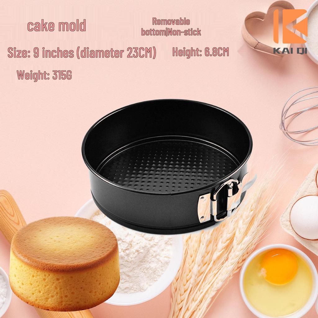 Non-Stick Removable Bottom Chiffon Cake Molds & Mousse Rings Baking Pan Set
