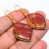 Noreena Jasper Gemstone 925 Solid Sterling Silver Jewelry Earring 1.77" GK-5643