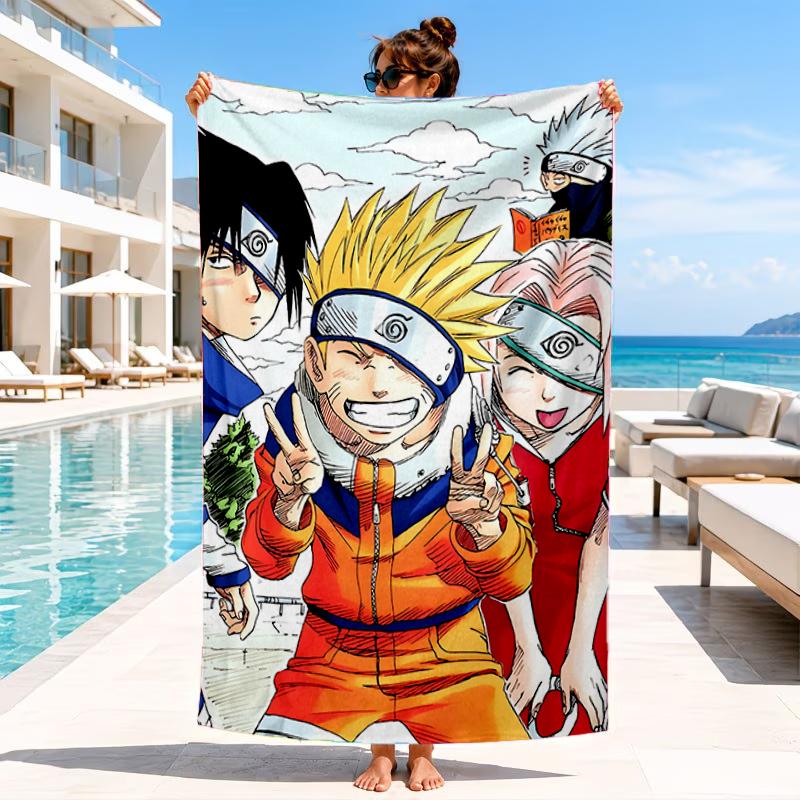 Ninja Team Adventures Beach Towel, Microfiber Beach Towel, Perfect For Pool, Beach, Travel, Home Decor Beach Party Fan gifts