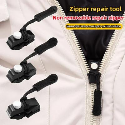 Universele Afneembare Metalen Ritsglijder Trekkertje Afneembare Directe Reparatiekit Doe-het-zelf Vervangende Hendelsloten voor Kleding Bagage