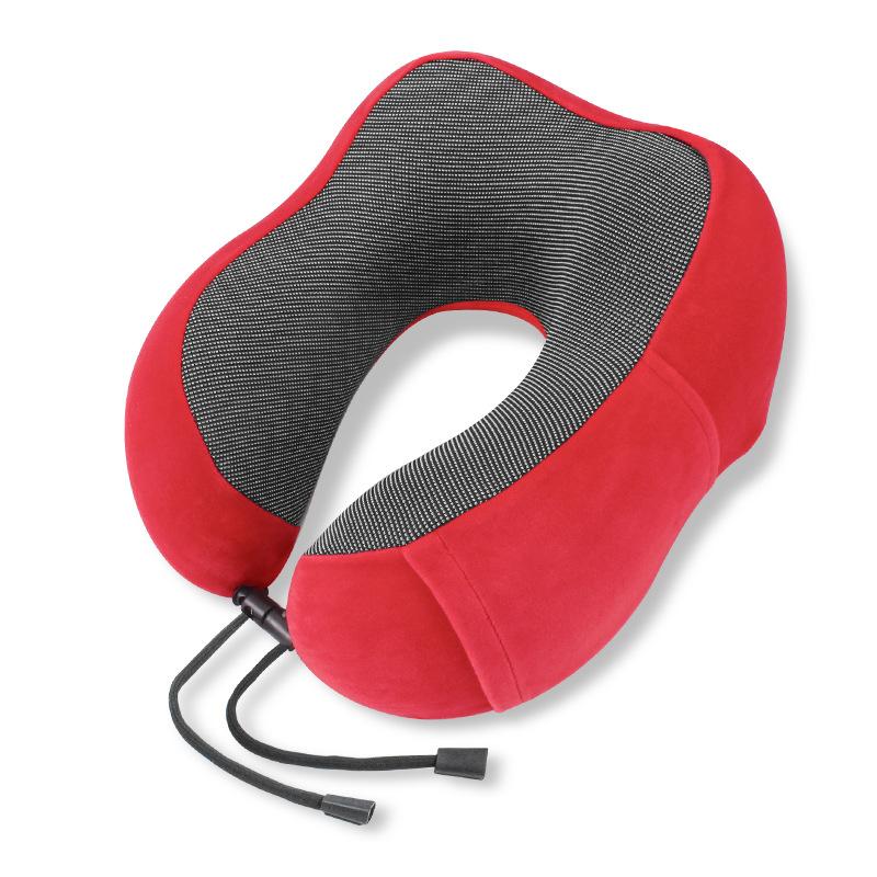 Memory Cotton U-shaped Travel Pillow Ergonomic Compliance Aircraft Office Headrests Relieve Neck Pressure with A Variety of Colors To Choose From