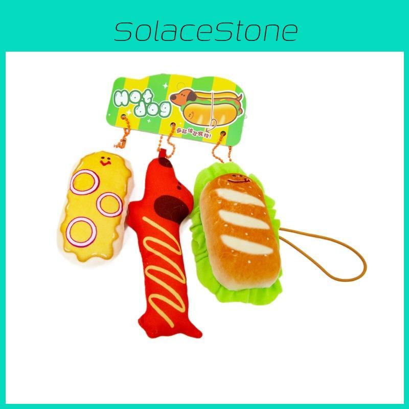 Simulated Dog Hot Plush Toy Cartoon Doll Keychain Backpack Pendant Holiday Gift