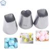 3pcs Heart Shape Big Nozzles For Cake Cream Piping Tips Square Nozzles Icing Piping Nozzles Cookie Cupcake Cake Decorating Tips