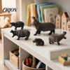 Lifelike Hippo Decoration Simulation Hippopotamus Figurine, Statue Sculpture, River Home Office Animal Decor Horse Model Educational Toy for Desk Hand