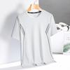 Summer Thin Quick Drying T-shirt Ice Silk T-shirt Quick Drying Short Sleeved Ice Silk Top Round Neck Sports Outdoor Slim Fit T-shirt
