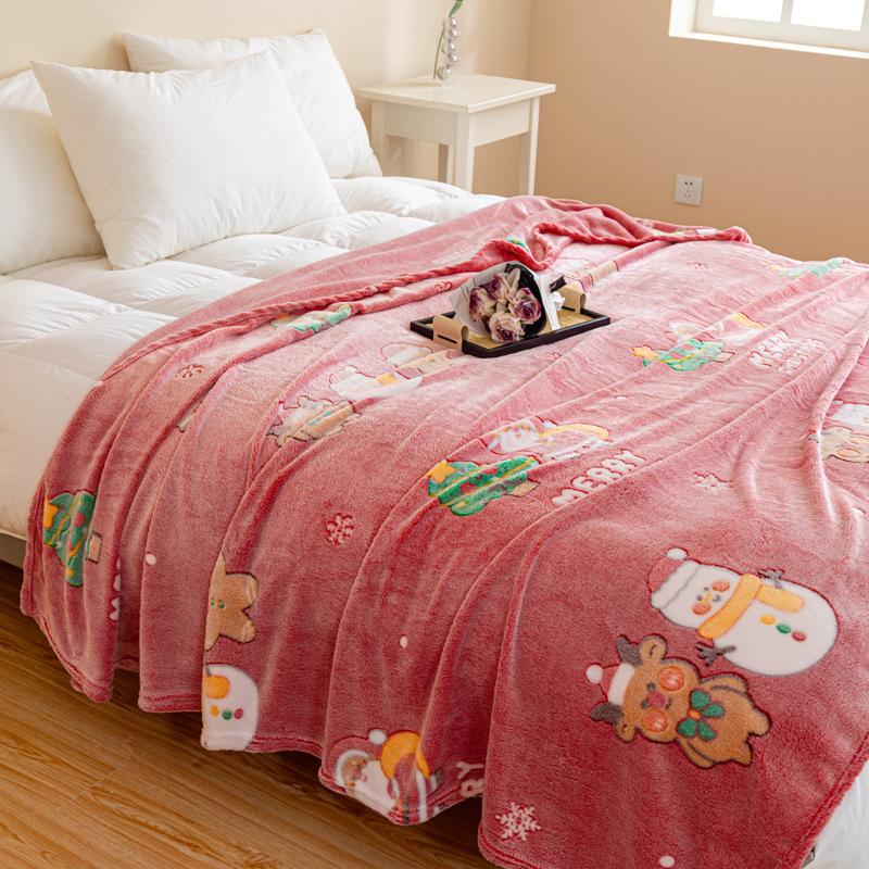New soft snowflake fleece blanket household student dormitory blanket air conditioner blanket multi-purpose blanket fleece blanket