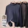 Men's 100% Pure Wool Turtleneck Sweater - High Neck Jacquard, Solid Color, Autumn/Winter 2025
