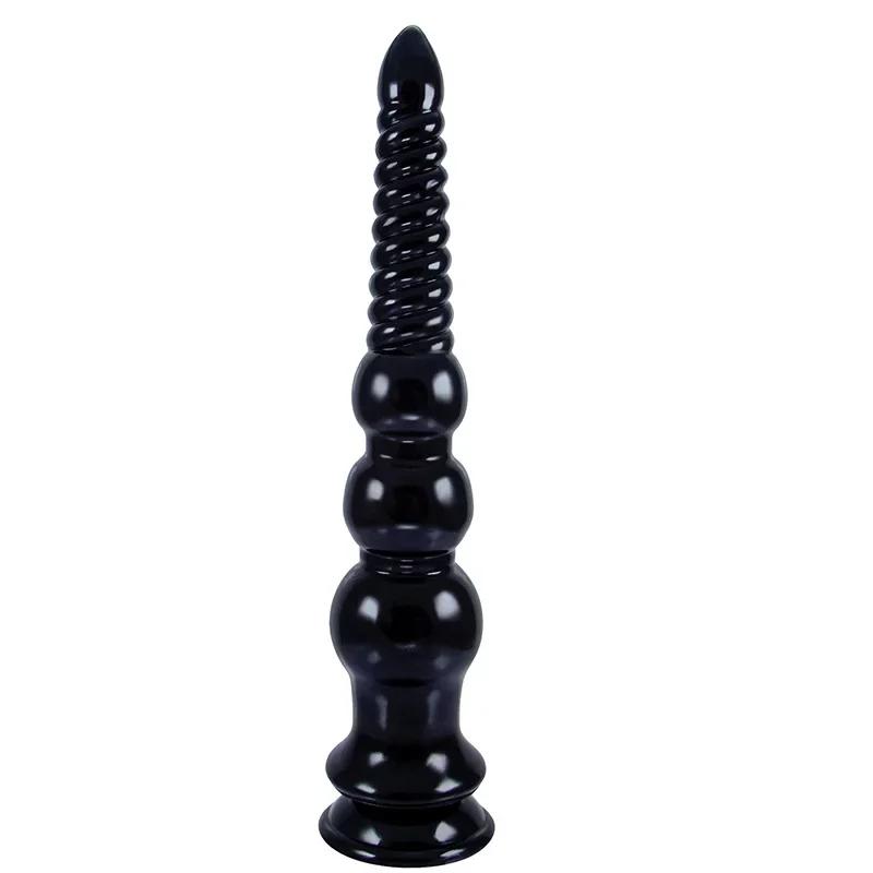 Obrovský simulačný dildo Sex shop Mäkký penis so silnou prísavkou Stimulátor masáže prostaty Nástroj na ženskú masturbáciu Zadný zátka