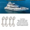 4PCS 100mm B Shape Chain Clip 115mm Double Sided Trigger Snaps  Scuba Diving