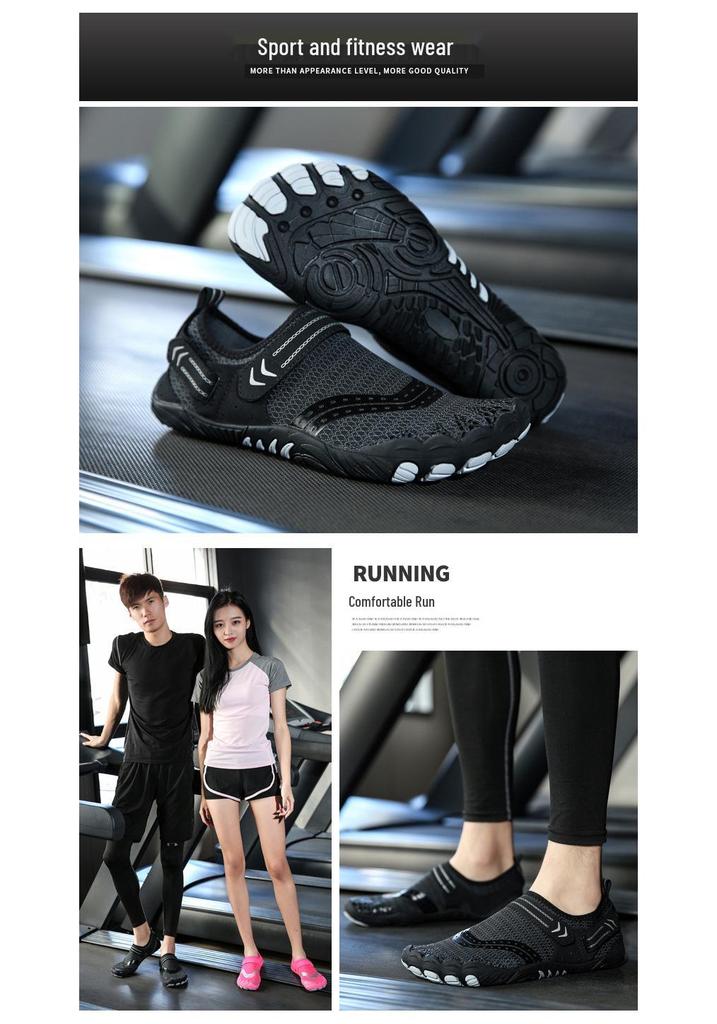 Lightweight Indoor Fitness Shoes for Gymnastics, Yoga, and Squats - Soft Sole Five-Finger Design for Men and Women