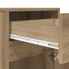 LED Nightstand Artisan Oak 38 x 34 x 61 cm Particleboard