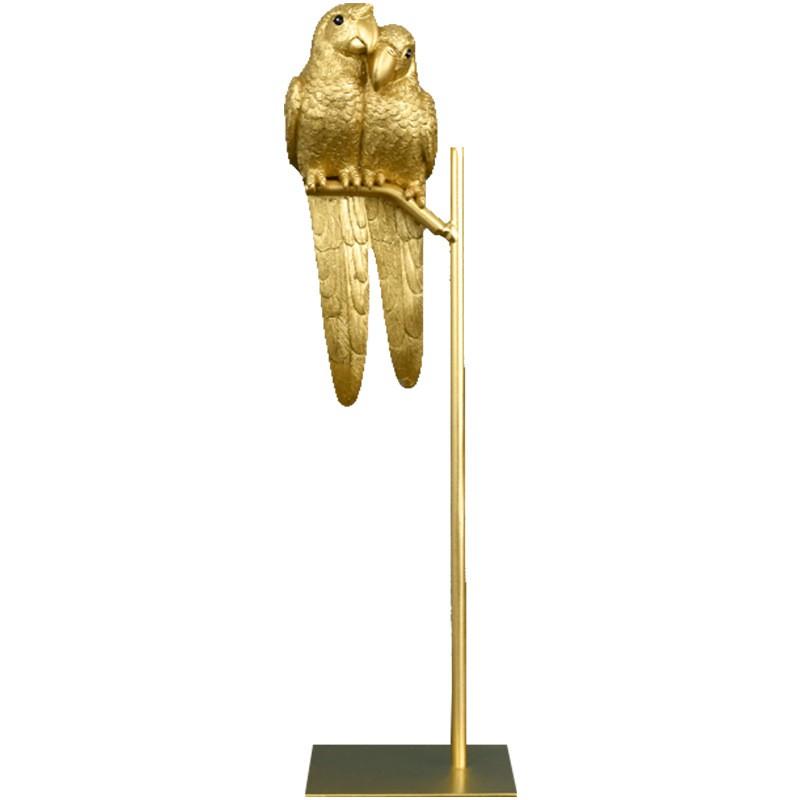 Modern Resin Parrot Figurine Decor Home Office Desk Window Shelf Contemporary Animal Ornament
