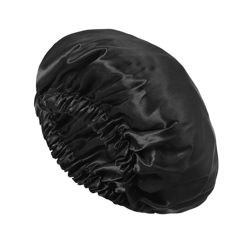 Ladies Fashion Stretch Hair Cap, Button Shower Cap