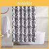 Pattern Thickened Mosaic Shower Curtains Polyester Waterproof Bathroom Bath