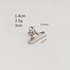 6pcs Stainless Steel Clip Food Bag Sealing Clip Reusable Heavy Duty Stainless Steel Clips Multipurpose Air Tight Seal Clip Office School  Home Kitchen