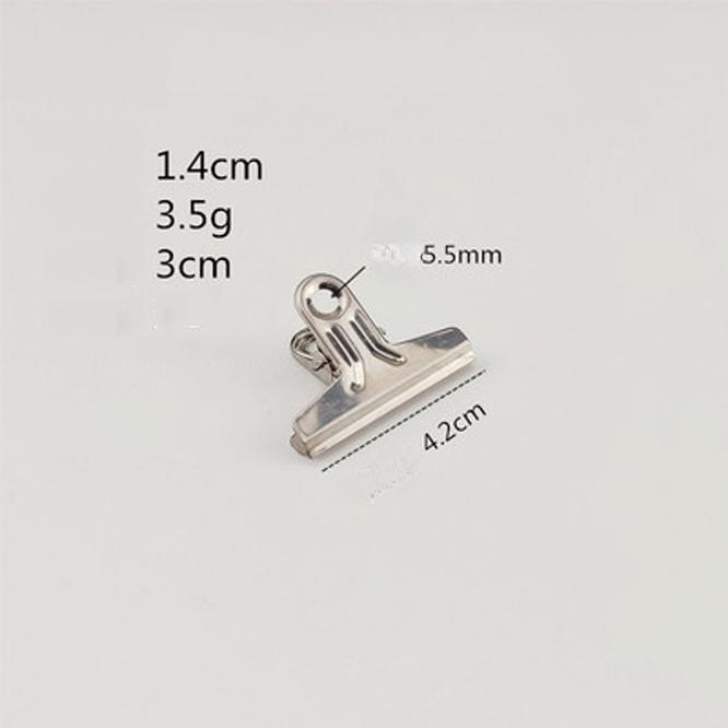 6pcs Stainless Steel Clip Food Bag Sealing Clip Reusable Heavy Duty Stainless Steel Clips Multipurpose Air Tight Seal Clip Office School Home Kitchen