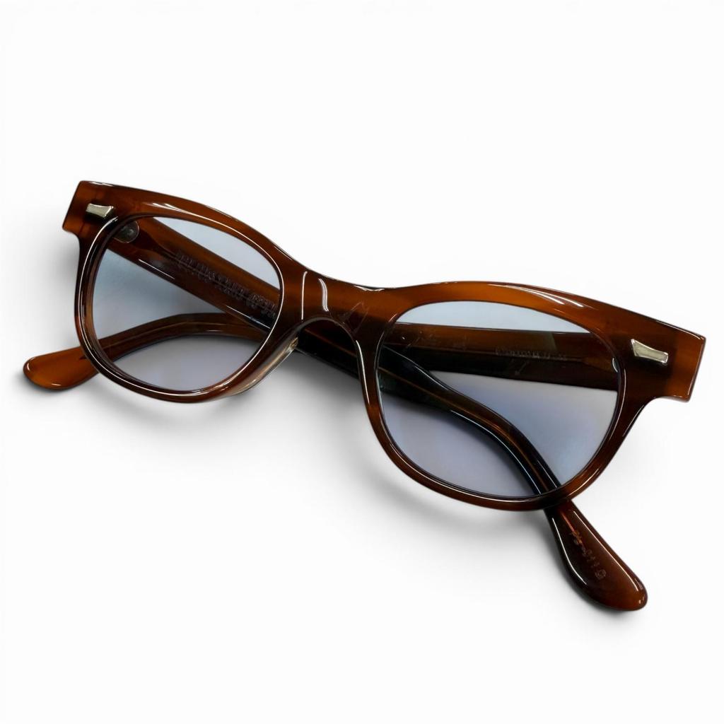 Excellent JULIUS TART OPTICAL sunglasses COUNTDOWN Clear brown mens Used