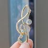 Creative Personality Beating Music Note Brooch Design Sense Suit Corsage Cardigan Accessories Exquisite Niche Pin Collar Pin Women