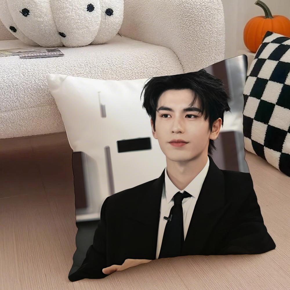 Handsome Versatile Chinese Actor ZZhangLingHe Cushion Cover Throw Pillow Cover Hidden Button Durable Polyester Chair Cushion
