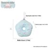 DIY Christmas Macaron Ice Cream Cake Donut Tree Decorations Pendant