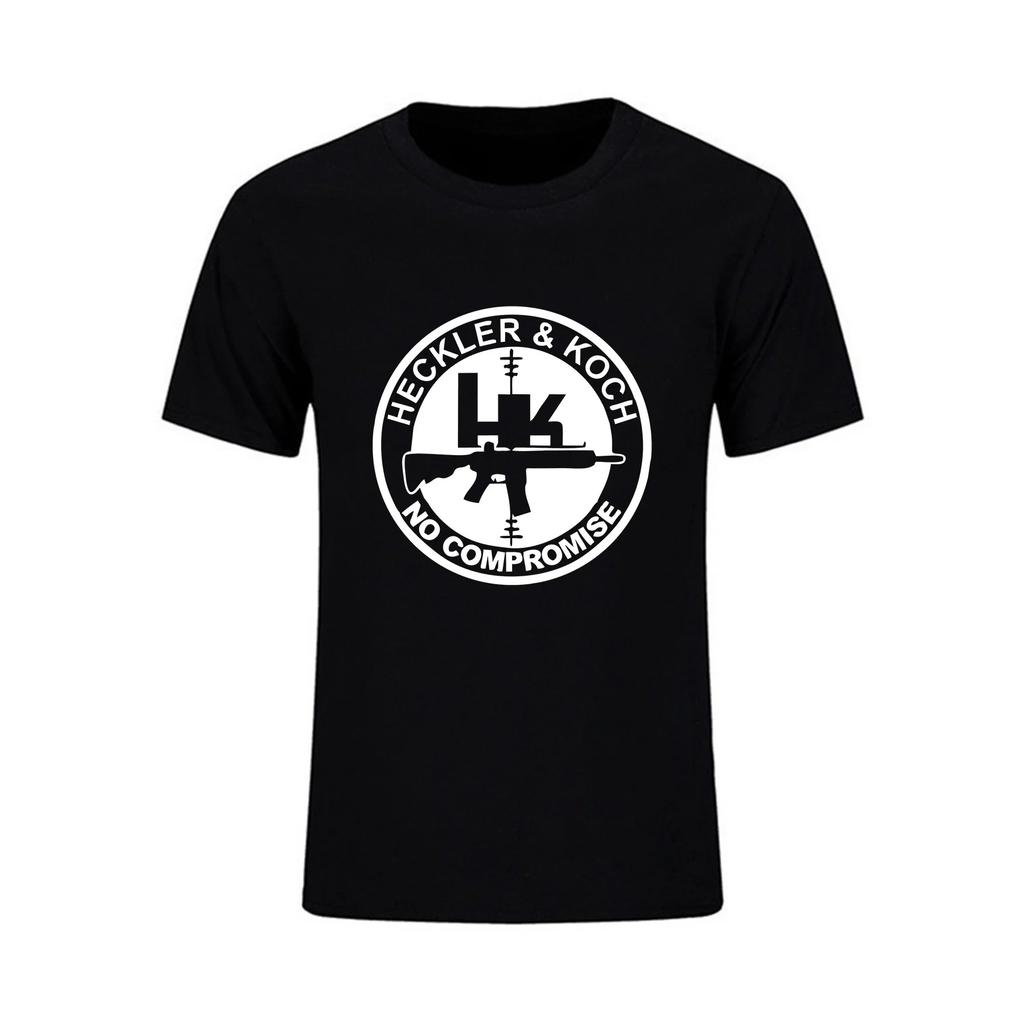 Amazing T Shirt Casual Oversized Essential Firearms Company Heckler & Koch Logo T-shirt Men T-shirts Graphic Streetwear S-3XL