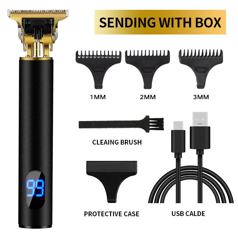 2024 USB T9 Hair Clipper Barber Professional Electric Hair Trimmer Shaver Trimmer Beard 0mm Men Hair Cutting Machine for Men