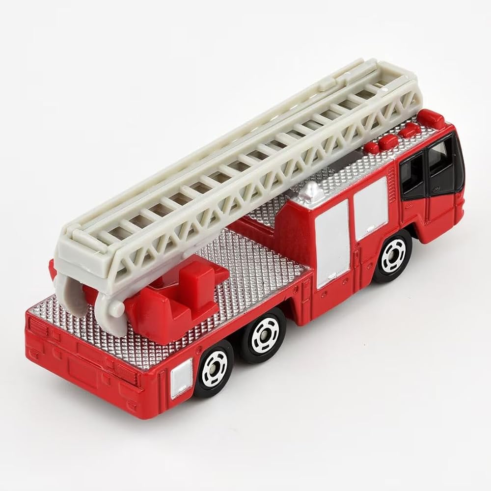 TAKARA TOMY TOMICA No. 108 Hino Fire Truck with Ladder Miniature Toy for Ages 3+