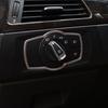 For BMW 3-Series E90 2005-2012 Silver Aluminum Headlight Button Frame Cover Trim