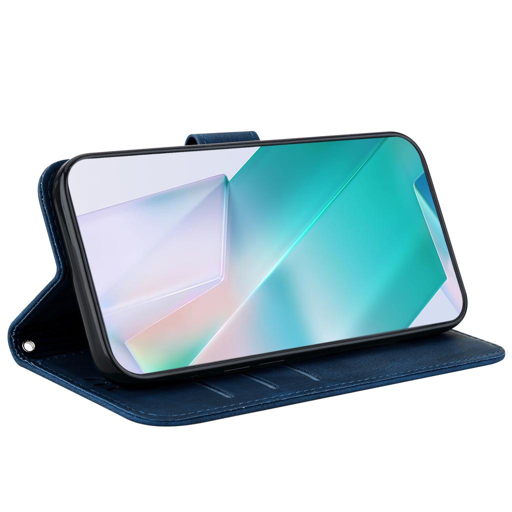 For Samsung Galaxy S25 Wallet Case Tiger Imprint Leather Shockproof Phone Cover