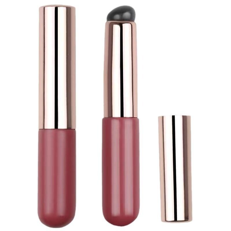 Malý štětec na rty s krytem Přenosný štětec na rty Beauty Makeup Štětec Vysoká kvalita s krytem štětec na rtěnku s kulatou hlavou Doporučeno