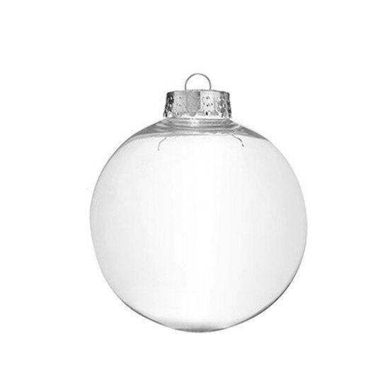 Transparent Plastic Ball Baubles Christmas Tree Hanging Ornament DIY Decoration