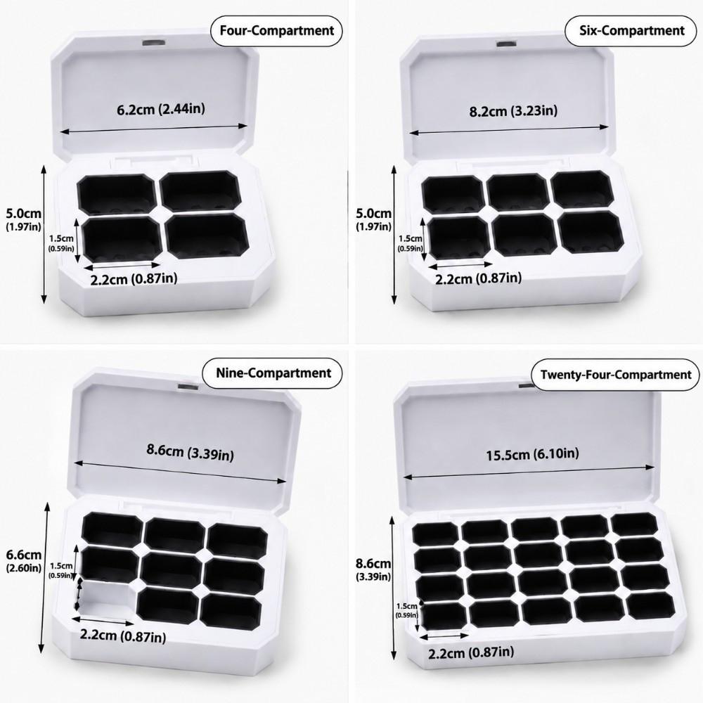 Light Avoiding Nail Polish Palette Portable Nail Polish Storage Box Empty Magnetic Box  Nail Art