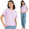 Loose Soft Women's Cotton Short Sleeve Top T-Shirt MORAJ XXL PINK