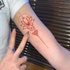 Autocolant Tatuaj Totem Lotus Impermeabil, De Lungă Durată Și NeReflectorizant, Senzație Avansată, Autocolant Tatuaj Personalizat Și Simplu